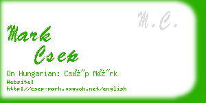 mark csep business card